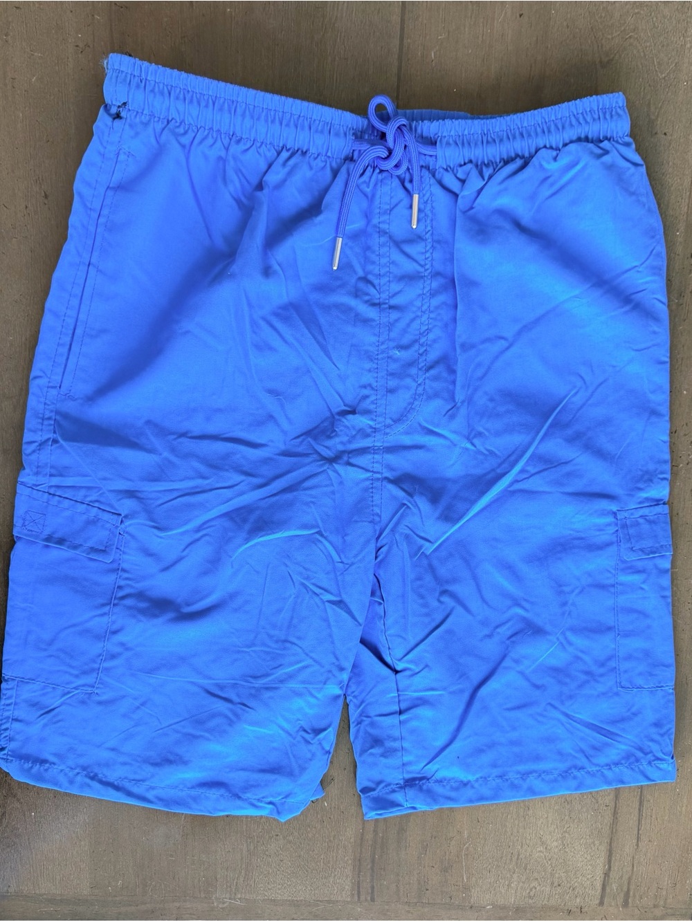 Essentials Electric Blue Men's Swim Trunks